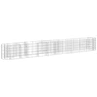 VidaXL Gabion plantenbak verhoogd 400x50x50 cm gegalvaniseerd ijzer - thumbnail