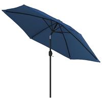 VidaXL Parasol met metalen paal 300 cm blauw - thumbnail