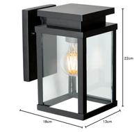 Buitenlamp jersey zwart K.S. Verlichting - Ks verlichting - thumbnail