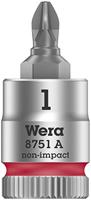 Wera 8751 A 05003350001 Kruiskop Phillips Dopsleutel-bitinzet PH 1 1/4 (6.3 mm) - thumbnail