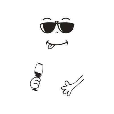 Leuke sticker koelkast keuken muur koelkast vinyl stickers huis decoratie (D)