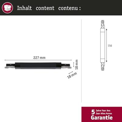 Paulmann Rails Flex bocht zwart