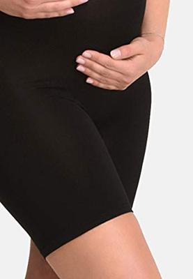 Zwangerschapsshort Positieshort Naadloos Zwart met shapewear effect
