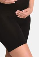 Zwangerschapsshort Positieshort Naadloos Zwart met shapewear effect - thumbnail