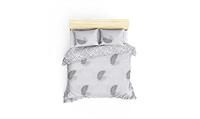 Dekbedovertrek set Grijs Bed van 200 3 Onderdelen - thumbnail