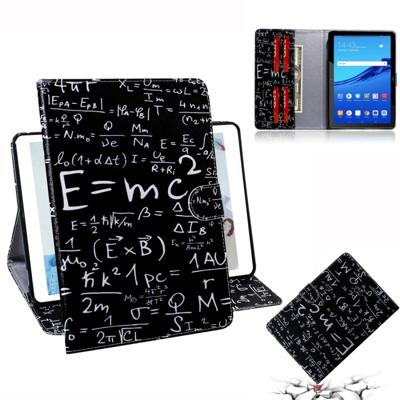 Formule patroon horizontale Flip lederen case voor Huawei MediaPad T5 met houder & kaartsleuf & portemonnee