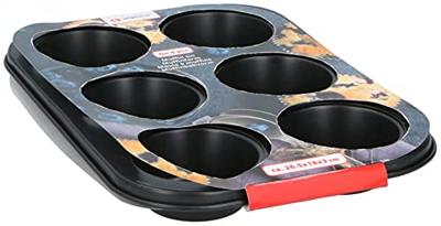 Alpina Muffinbakvorm 35x26.5x3 cm Zwart
