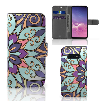 Samsung Galaxy S10e Hoesje Purple Flower Samsung Galaxy S10e Hoesje Purple Flower