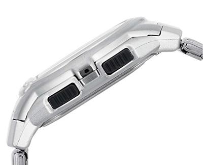 Casio WV-58DE-1AVEF Horloge Zendergestuurd (l x b x h) 53.4 x 43.7 x 12 mm Zilver Materiaal (behuizing): RVS, Hars Materiaal (armband): RVS