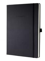 Notitieboek sigel conceptum pure a4 lijn zwart - thumbnail