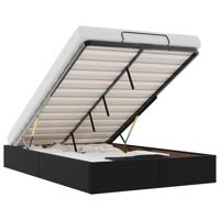 Bedframe zonder matras 120x190 cm kunstleer zwart - thumbnail