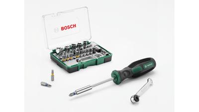 Bosch Accessoires De 27-delige schroefbitset met ratel en handschroevendraaier - 2607017331
