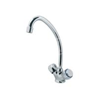 Plieger Keukenkraan Start 1-Gats met Draaibare Uitloop Chroom - thumbnail