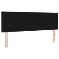 Hoofdbord Wandgemonteerd Donkergrijs 160 cm Fluweel - thumbnail