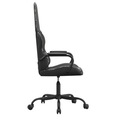 Gamestoel kunstleer zwart en camouflage