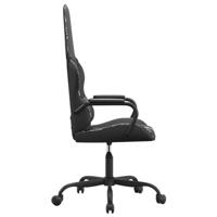 Gamestoel kunstleer zwart en camouflage - thumbnail