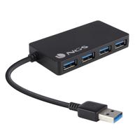USB-HUB NGS NGS-HUB-0044 Zwart 480 Mbps - thumbnail