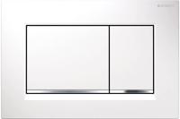Geberit Sigma 20 (ex Sigma 30) bedieningspaneel glans wit/glansverchroomd voor Sigma reservoirs 8cm (UP720) en 12cm (UP320) - thumbnail