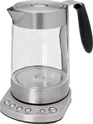 Profi Cook PC-WKS 1020 G Koffie- en theemachine RVS, Glas (helder)