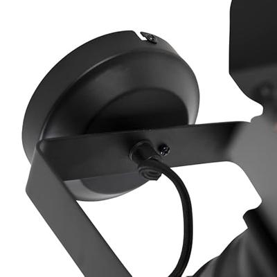 QAZQA Smart studiospot zwart draai- en kantelbaar incl. Wifi A60 - QAZQA Smart studiospot zwart draai- en kantelbaar incl. Wifi A60 -