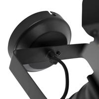 QAZQA Smart studiospot zwart draai- en kantelbaar incl. Wifi A60 - - thumbnail