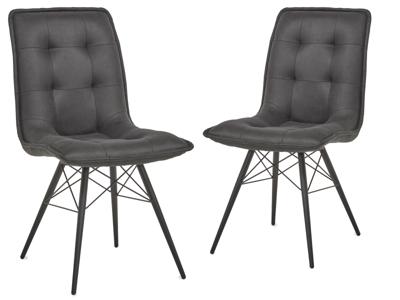Set van 2 stoelen OTTA antraciet Set van 2 stoelen OTTA antraciet