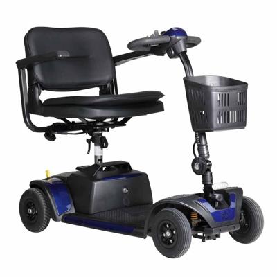 Scootmobiel Xena 4 | Excel | Compact & Demontabel | Met luchtbanden & vering | Kleine scoormobiel | Kleur: Blauw | 06030362
