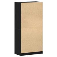 Hoge kast Zwart Eiken 68 x 37 x 142 cm - thumbnail
