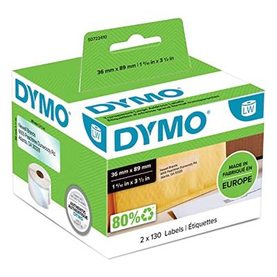 Etiket dymo labelwriter adressering 36x89 2st trns Etiket dymo labelwriter adressering 36x89 2st trns