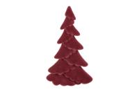 Kerstboom mea kunststof 24 cm bordeaux - thumbnail