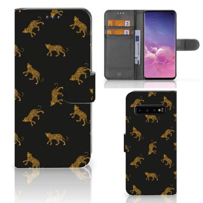 Telefoonhoesje | Met pasjeshouder | voor Samsung Galaxy S10 Leopards Telefoonhoesje | Met pasjeshouder | voor Samsung Galaxy S10 Leopards