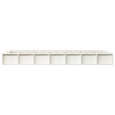 Bedframe massief hout wit 135x190 cm 4FT6 Double