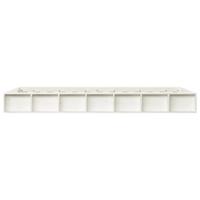 Bedframe massief hout wit 90x200 cm - thumbnail