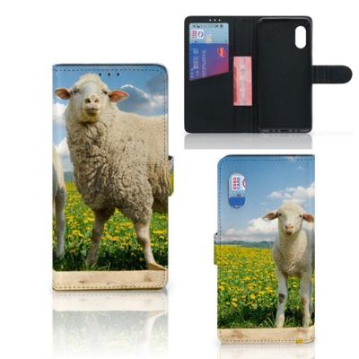 Samsung Xcover Pro | Telefoonhoesje | Met pasjeshouder | Schaap en Lammetje Samsung Xcover Pro | Telefoonhoesje | Met pasjeshouder | Schaap en Lammetje