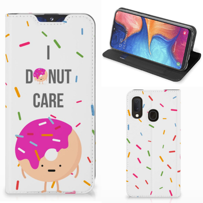 Samsung Galaxy A20e | Flip Style Cover | Donut Roze Samsung Galaxy A20e | Flip Style Cover | Donut Roze