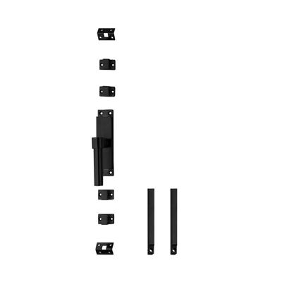 Intersteel Kruk-espagnolet links L-recht met stangenset 2 X 1245mm zwart