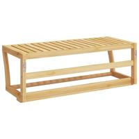 VidaXL Handdoekenrek wandgemonteerd 60x25x20 cm bamboe - thumbnail