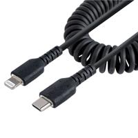 Kabel USB naar Lightning Startech RUSB2CLT50CMBC 50 cm Zwart - thumbnail