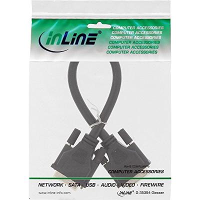 DVI-I kabel - digitaal/analoog - 24 + 5 stekker/stekker - dual link - zonder ferriet - 0,3 m - bulk