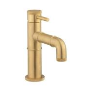 Crosswater MPRO INDUSTRIAL wastafelkraan 15.9cms uitloop 11.2cm geborsteld messing living colours PRI110DNUB - thumbnail