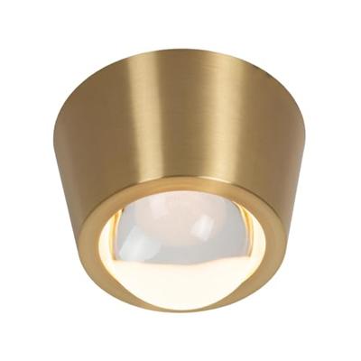 Lucide RIGON - Plafonnière - Ø 9 cm - LED - 1x7W 3000K - Mat Goud / Messing