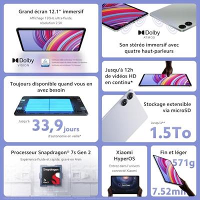 Tablet Xiaomi Redmi Pad Pro Octa Core 6 GB RAM 128 GB Grijs Tablet Xiaomi Redmi Pad Pro Octa Core 6 GB RAM 128 GB Grijs