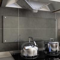 VidaXL Spatscherm keuken 100x40 cm gehard glas transparant - thumbnail