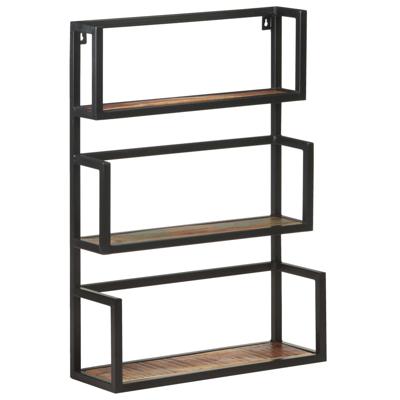 VidaXL Wandrek 60x20x85 cm massief gerecycled hout