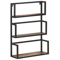 VidaXL Wandrek 60x20x85 cm massief gerecycled hout - thumbnail