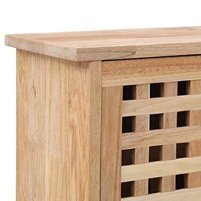 VidaXL Schoenenkast 55x20x104 cm massief walnotenhout