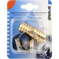Scanpart 1132710004 Afvoerslang Verbinder Set Messing - thumbnail