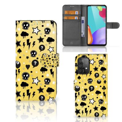 Telefoonhoesje met Naam Samsung Galaxy A52 Punk Geel Telefoonhoesje met Naam Samsung Galaxy A52 Punk Geel