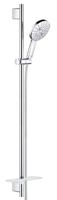 GROHE Rainshower SmartActive 130 Glijstangset - 90 cm - ronde handdouche - 3 straalsoorten - gladde handdouche - met zeepschaal - chroom 26548000 - thumbnail