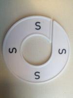 Maatring wit/zwart S - thumbnail